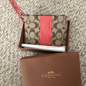 Orange Wristlet, coach